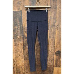 Lululemon Blue High Rise Wunder Under Leggings Size 4 EUC
